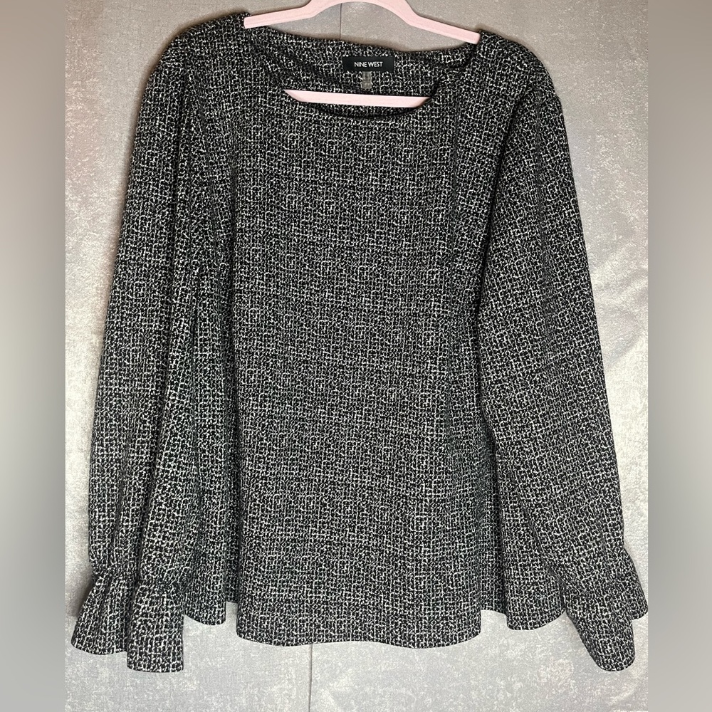 Women’s Black & White Nine West Sweater